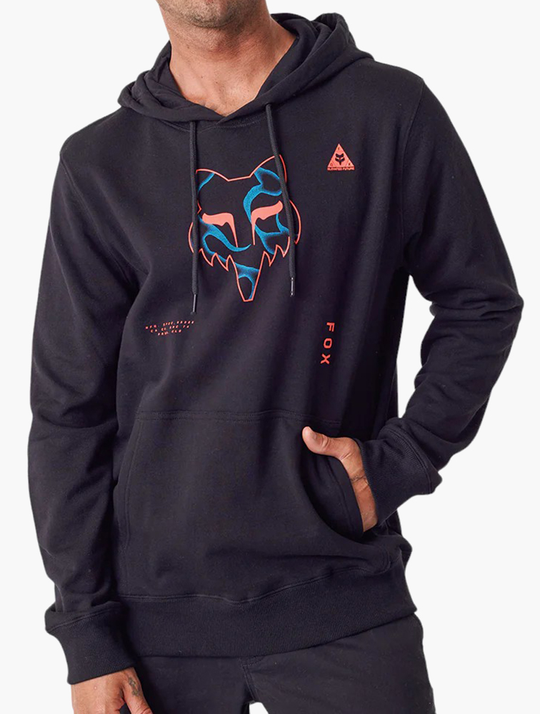 MyRunway | Shop Fox Black Graphic Withered Pullover Hoodie for Men